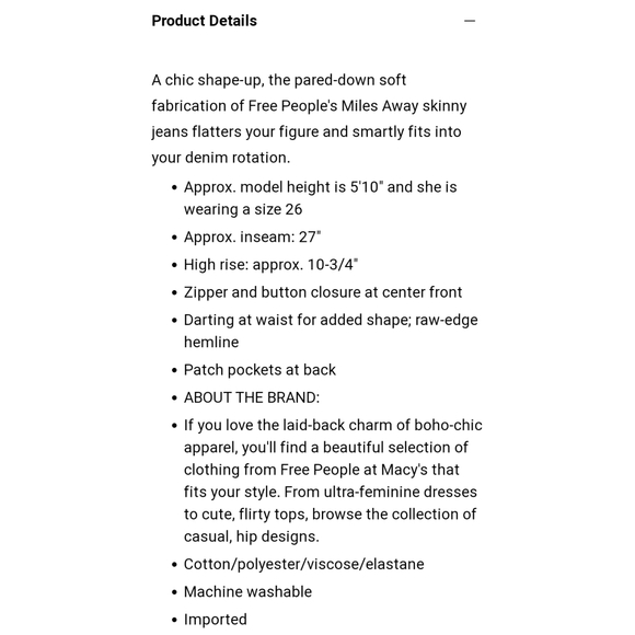 🤍NWT🤍Free People Miles Away Skinny Jeans - Picture 7 of 7